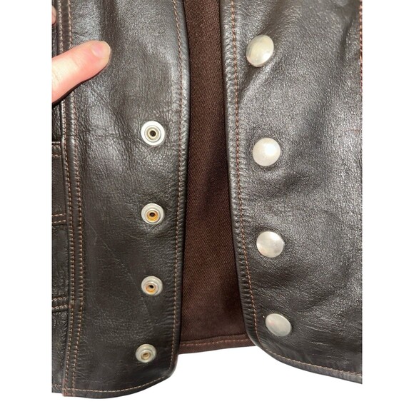 Vintage Harley-Davidson AMF Leather Vest Men’s M - Picture 3 of 15